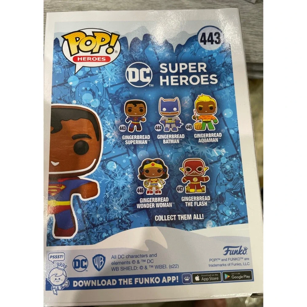 Funko Pop DC Super Heroes Gingerbread Set Superman Batman Wonder Woman Flash 5pc